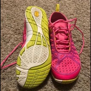 Pink Merrell women’s water shoes